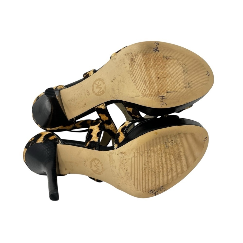 Michael Kors Animal Print Strappy Heels - Picture 7 of 10